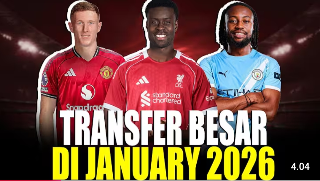 Bursa Transfer Januari 2026 berpotensi meledak. Liverpool incar Guehi, Man United cari gelandang, Man City mengintai Semenyo.