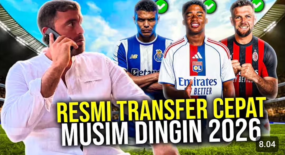 Bursa Transfer Januari 2026 mulai panas. Endrick ke Lyon, AC Milan dekati F&uuml;llkrug, Bayern Munchen dan Porto bikin kejutan.