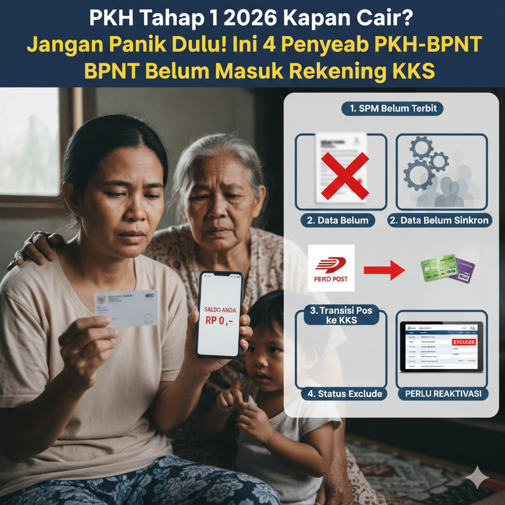 PKH Tahap 1 2026 Kapan Cair? Ini Waktu yang Tepat Cek Kartu KKS ke ATM/Agen Biar Nggak Zonk, Nora Vlog Bongkar Patokan 6NG, SP2D, sampai Status &ldquo;Gagal Onspan&rdquo;!