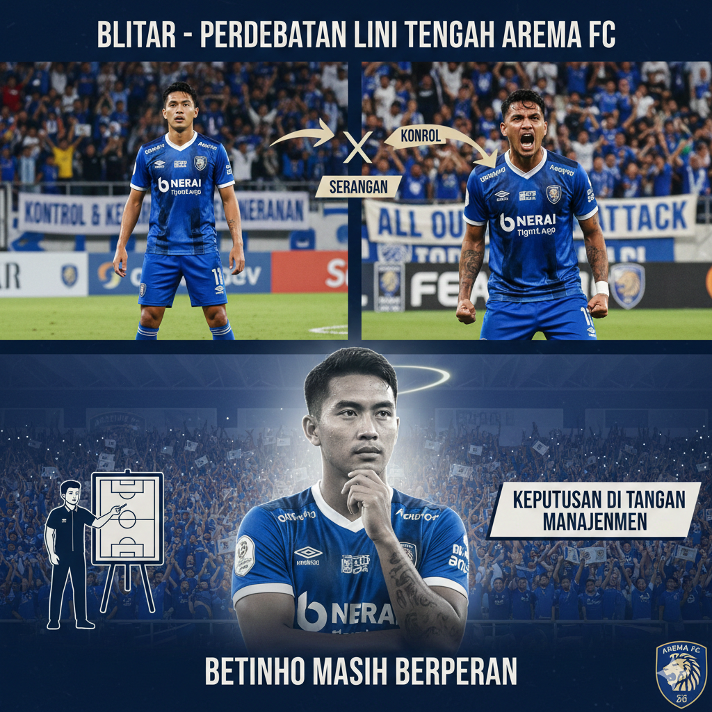 Nasib Betinho Dipertanyakan, Arema FC Dihadapkan Pilihan Sulit: Nathan Tjoe-A-On atau Pablo Sabbag?