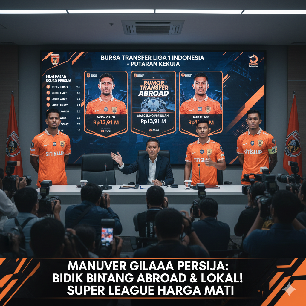 Update Bursa Transfer Liga 1: Nilai pasar Rizky Ridho naik drastis! Persija bidik Sandy Walsh, Marcelino Ferdinan, hingga Ivar Jenner untuk putaran kedua.