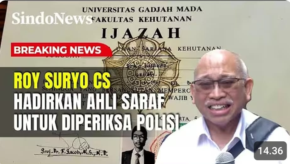 Kasus ijazah Jokowi berlanjut. Kubu Roy Suryo menyoroti kejanggalan restorative justice yang berujung SP3 Egi Sujana.