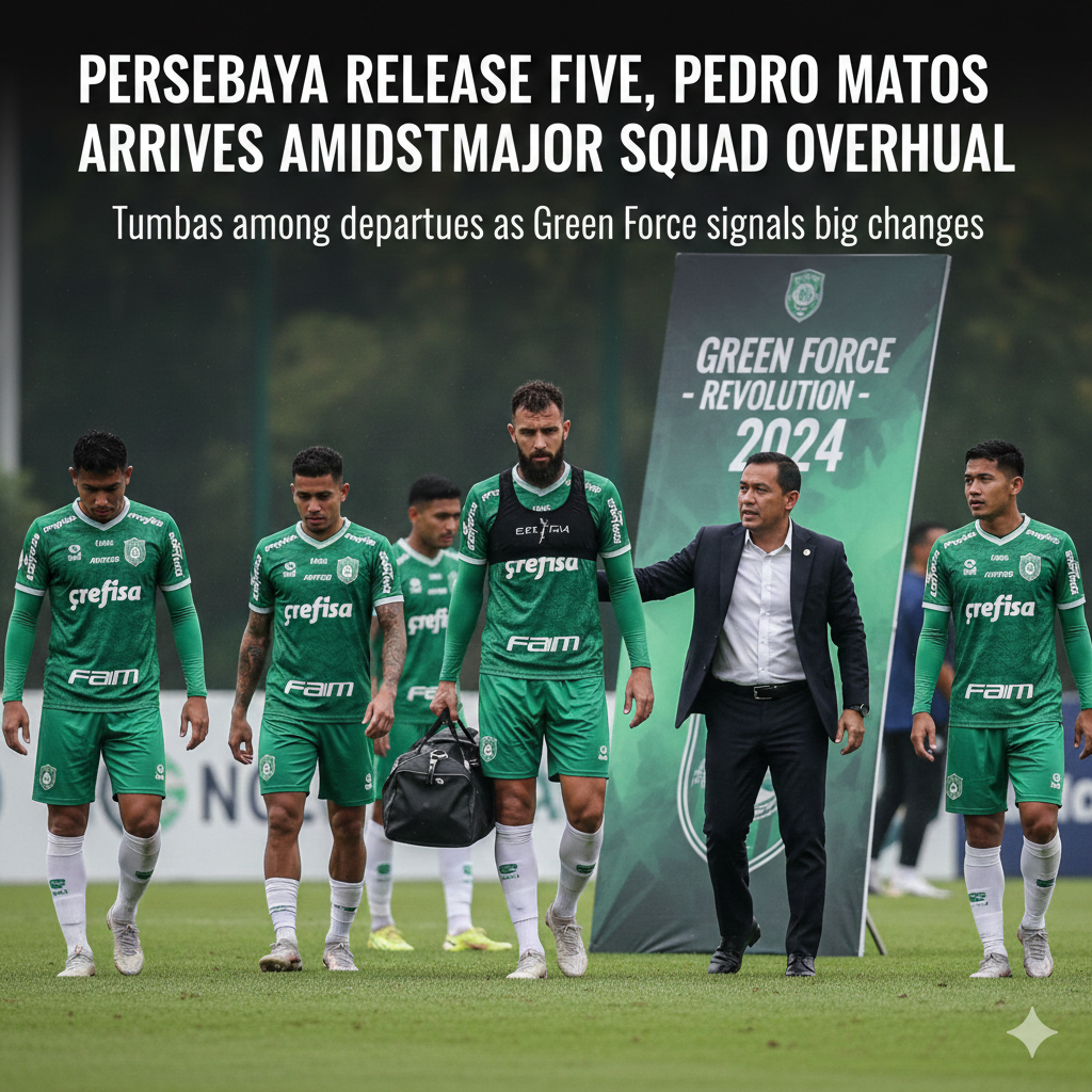 Dejan Tumbas dilepas Persebaya bersama empat pemain lain.
