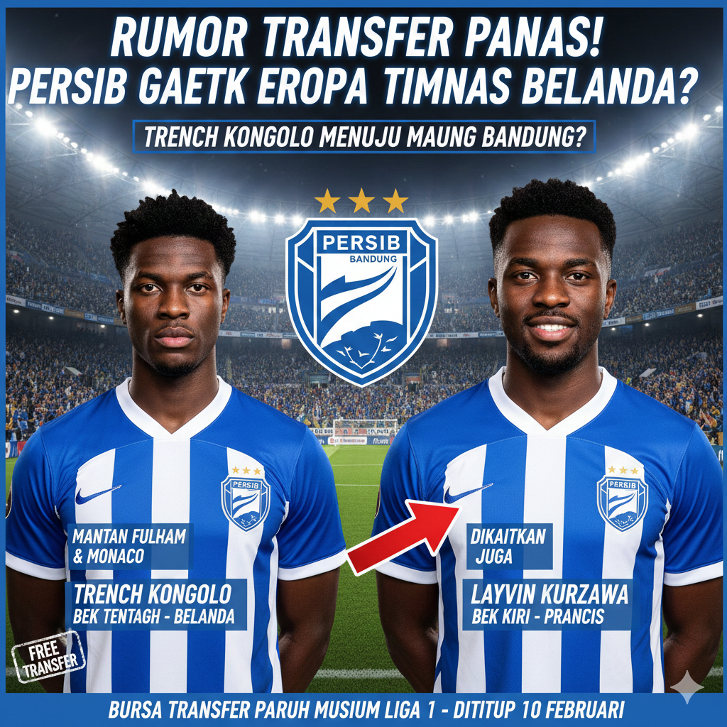 Bursa Transfer Liga Indonesia Makin Panas, Trench Kongolo Dirumorkan Merapat ke Persib Bandung, Eks Fulham dan Monaco Datang?
