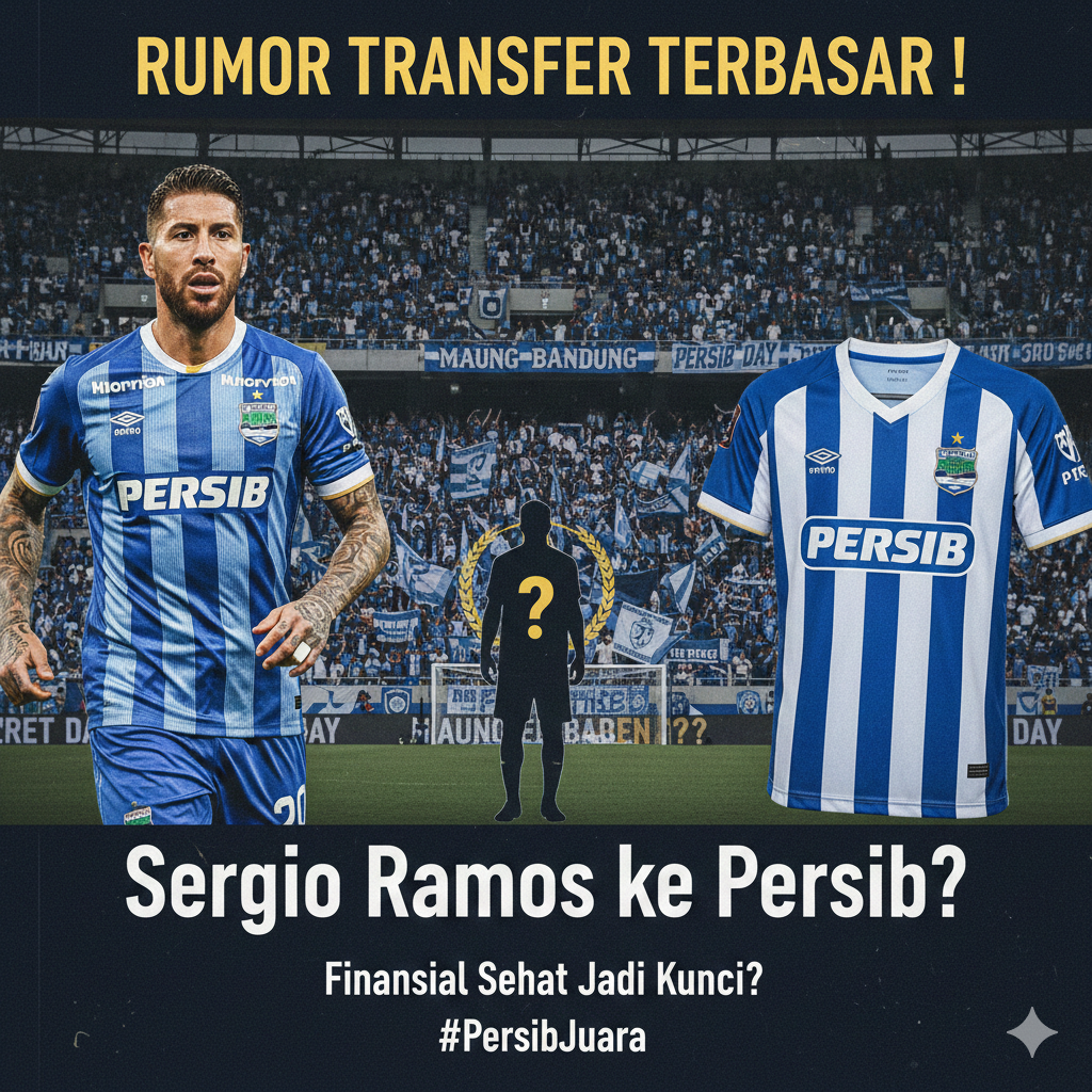 Sergio Ramos ke Persib? Rumor Gila Transfer Liga Indonesia Ini Menguat, Klub dengan Finansial Sehat Disebut Punya Peluang Besar