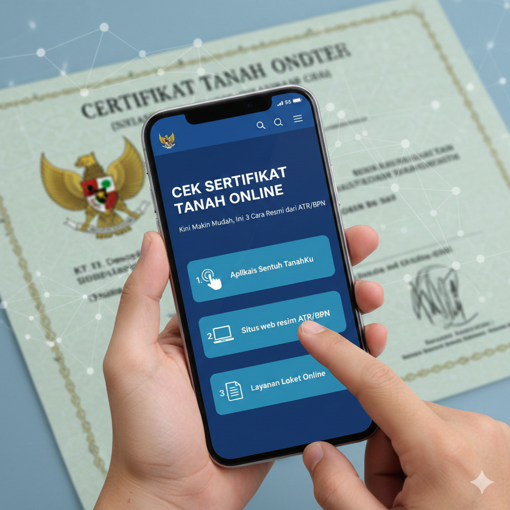 Cek Sertifikat Tanah Online Kini Makin Mudah, Ini 3 Cara Resmi dari ATR/BPN