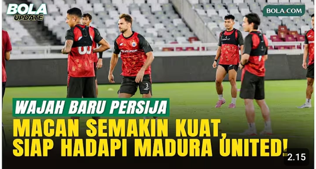 Persija Jakarta vs Madura United di pekan ke-18 BRI Super League, tiga rekrutan anyar langsung gabung latihan di GBK