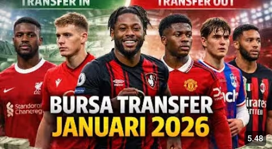 Bursa transfer Januari 2026 memanas. Liverpool, Manchester United, Man City, Chelsea, dan AC Milan mulai susun manuver penting.