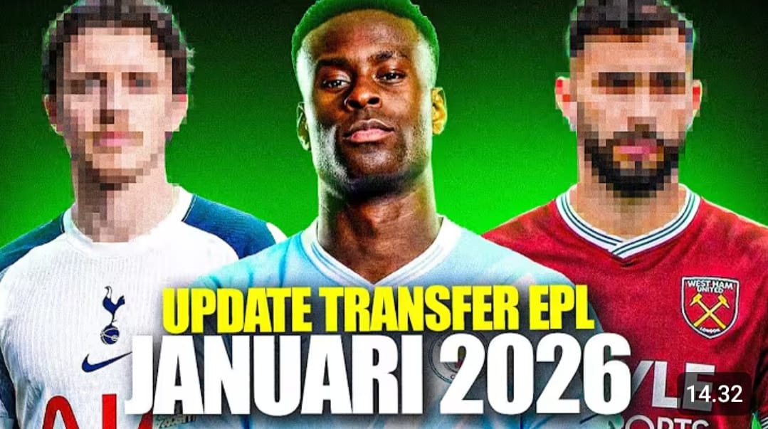 Bursa Transfer Januari 2026 Liga Inggris memanas. Manchester City, Spurs, West Ham hingga Brighton aktif mendatangkan pemain baru.