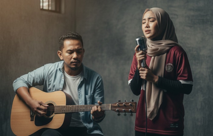 Zul Zivilia dan Putri Ajeng 7Icons rilis lagu Sabar-Sabar Ade dari dalam lapas, bukti kreativitas warga binaan tetap produktif dan inspiratif.