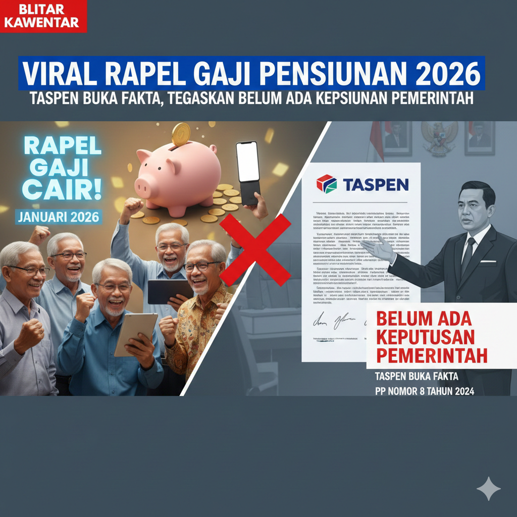 Viral Rapel Gaji Pensiunan 2026 Dipastikan Cair hingga Januari? TASPEN Buka Fakta, Tegaskan Belum Ada Keputusan Pemerintah