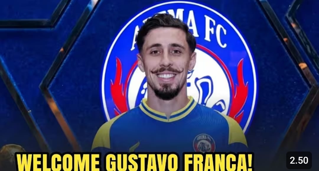 Resmi Gustavo Franca ke Arema FC. Gelandang Brasil dipinjam dari Persija hingga akhir musim Super League 2025-2026 untuk perkuat lini tengah