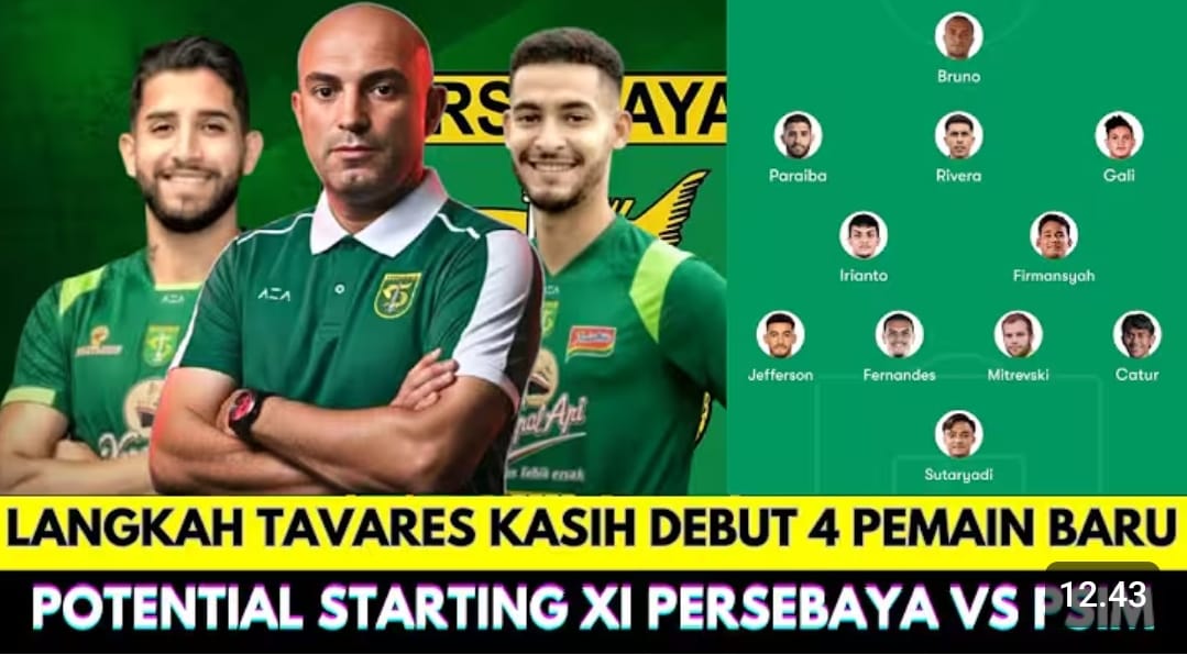 Transfer Persebaya Januari 2026 memanas. Dejan Tumbas, Diego Mauricio, dan Kadek Raditya resmi dilepas Bajul Ijo.