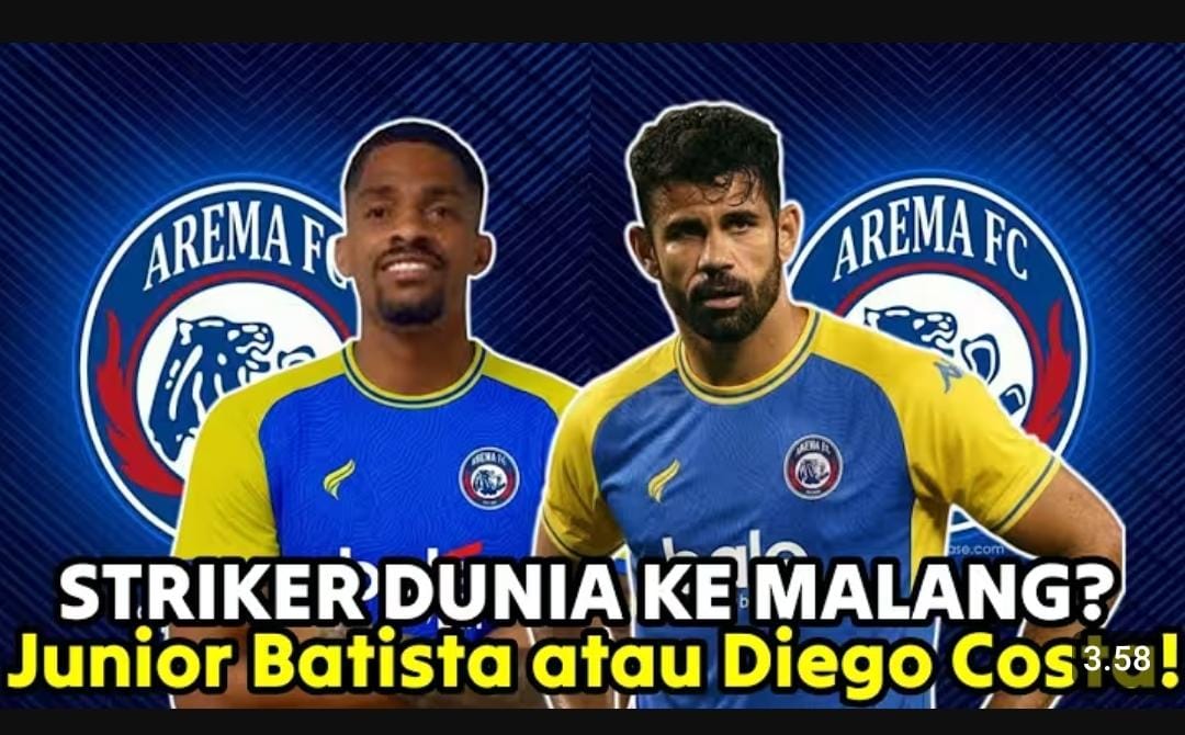 Arema FC cari tandem Dalberto di putaran kedua. Junior Batista jadi opsi realistis, Diego Costa hadir sebagai mimpi besar Aremania.
