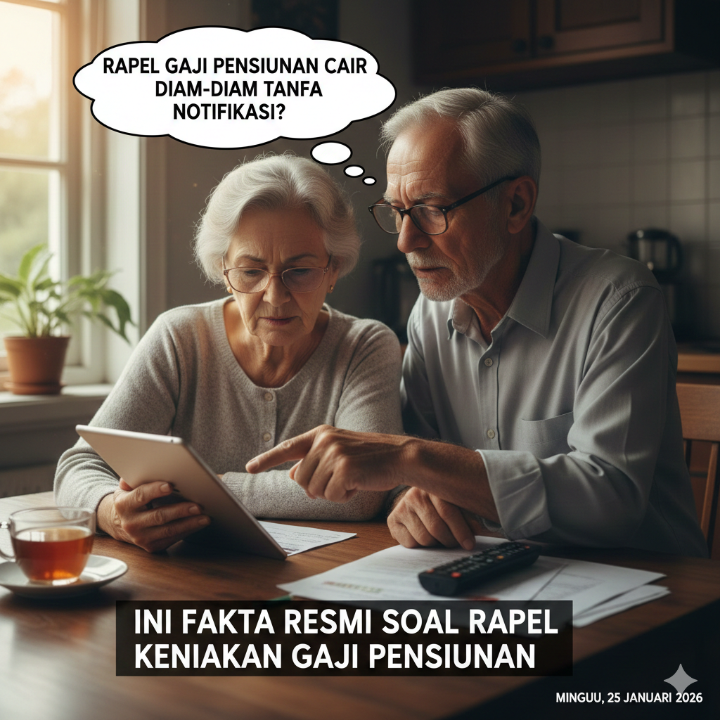 Rapel Gaji Pensiunan Cair