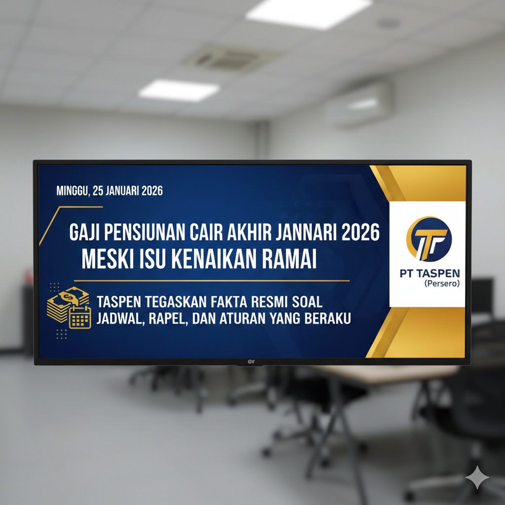 Gaji Pensiunan Cair Akhir Januari 2026