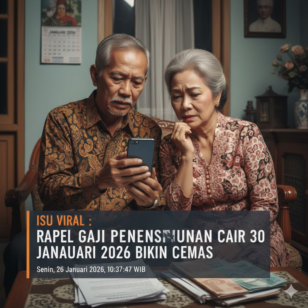 Isu Viral Rapel Gaji Pensiunan Cair 30 Januari 2026 Bikin Cemas
