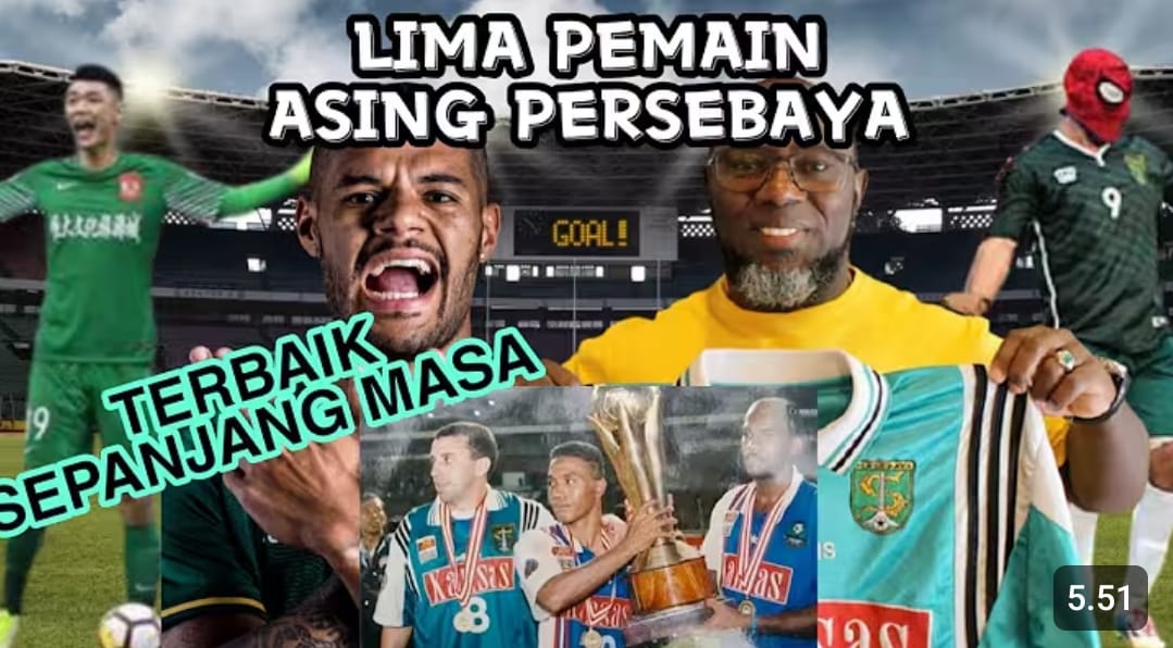 Pemain asing Persebaya terbaik sepanjang masa, dari Cheng Cheng hingga David Da Silva. Inilah lima legiun impor paling ikonik Bajul Ijo.