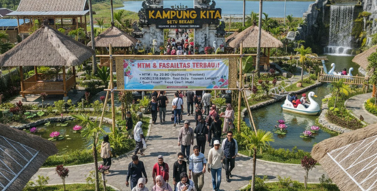 Cek Wisata Kampung Kita Setu Bekasi: HTM cuma Rp 8rb! Ada air terjun