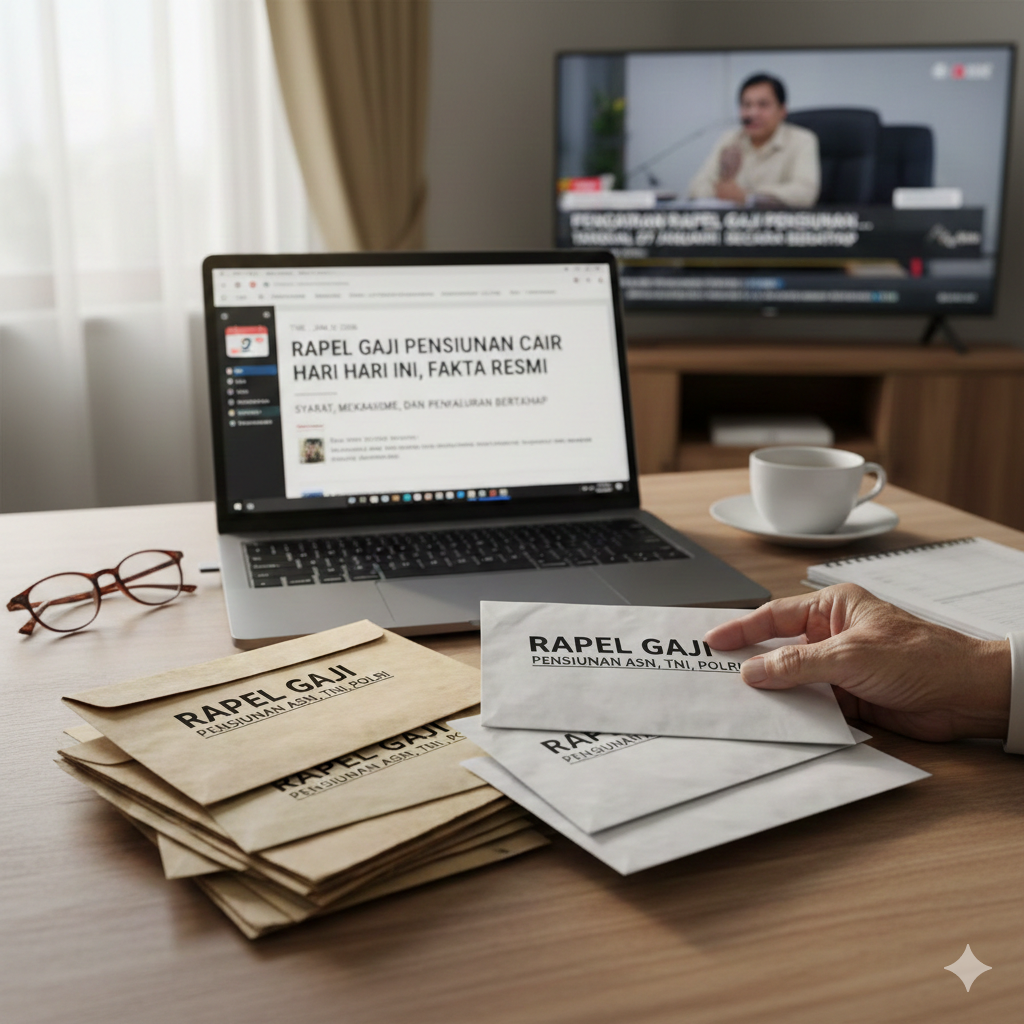 Rapel Gaji Pensiunan ASN, TNI, Polri Disebut Sudah Cair Hari Ini, Benarkah? Ini Fakta Resmi Soal Syarat, Mekanisme, dan Penyaluran Bertahap