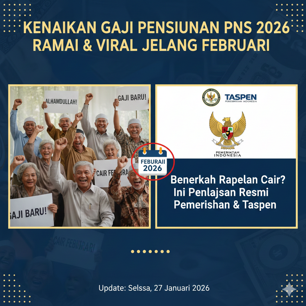 Isu kenaikan gaji pensiunan PNS 2026