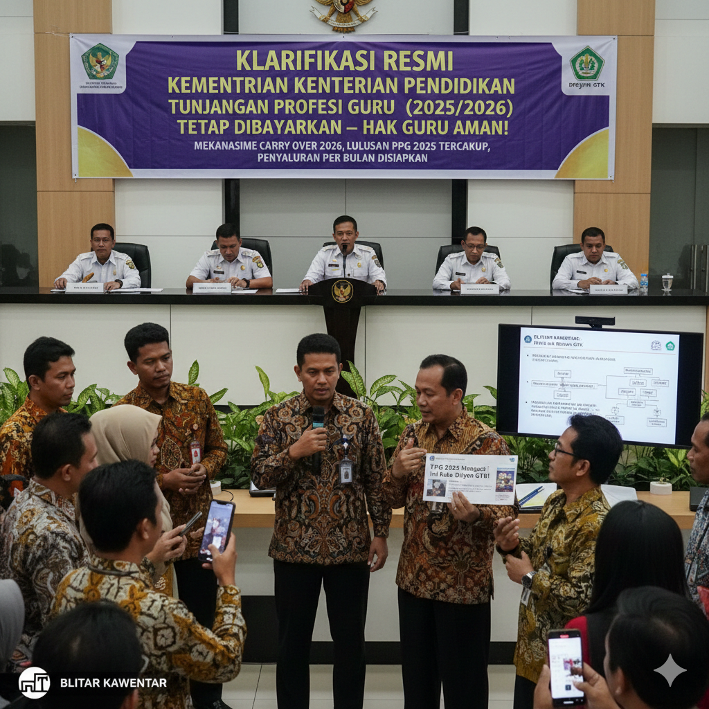 Tunjangan Profesi Guru 2025 Disebut Tak Cair dan Hangus, Ini Penjelasan Resmi Dirjen GTK soal Skema Carry Over 2026