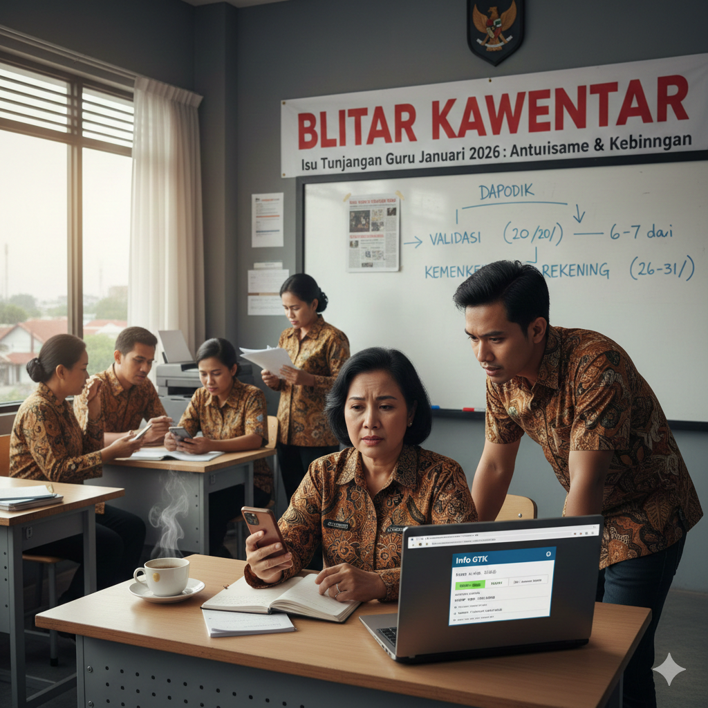 Tunjangan Profesi Guru Januari 2026 Ramai Disebut Cair Serentak, Ini Fakta Jadwal Pencairan Sertifikasi Guru yang Sebenarnya