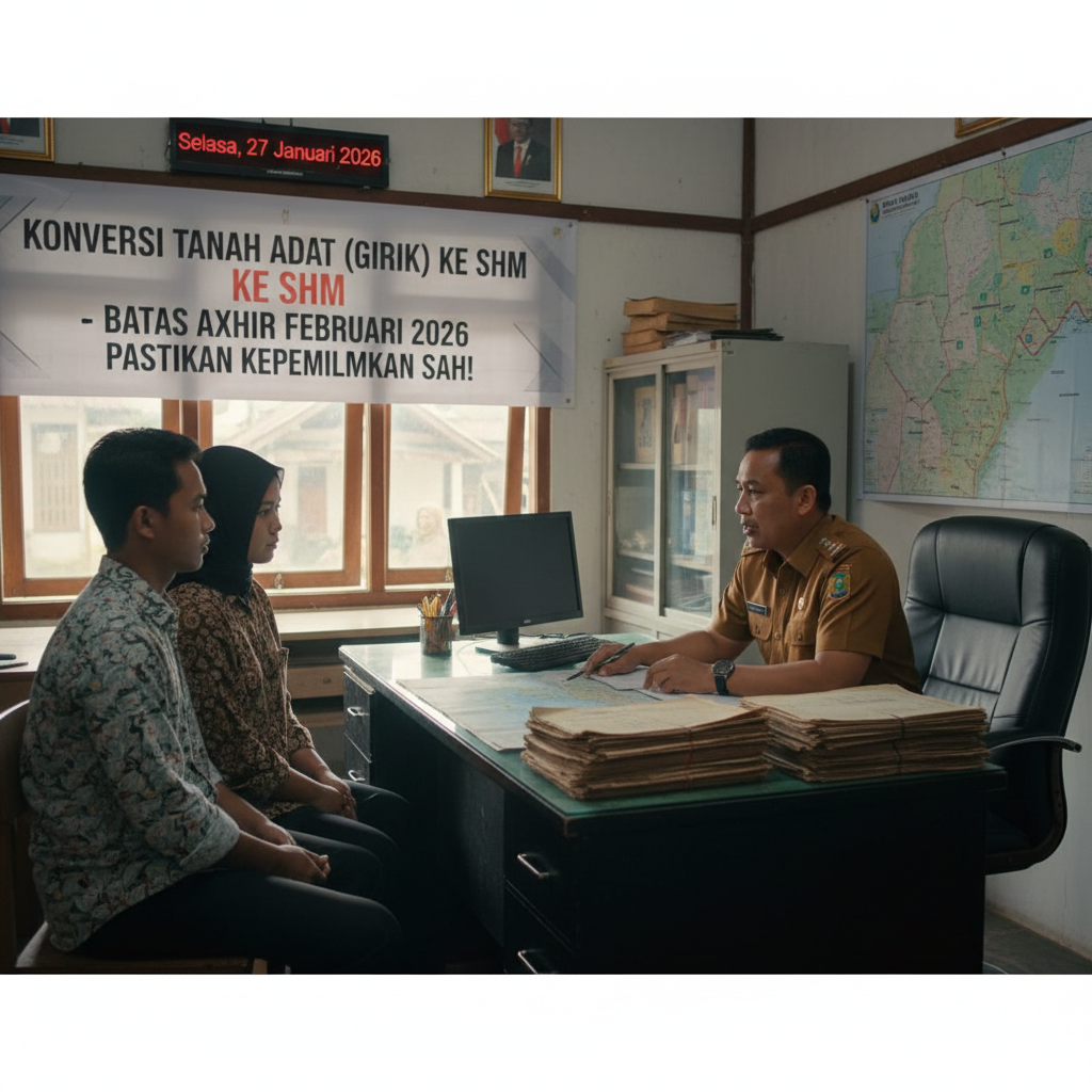 Waspada! Surat tanah lama Girik dan Letter C tidak berlaku mulai Februari 2026. Simak syarat dan cara mudah urus jadi sertifikat SHM di BPN sekarang!