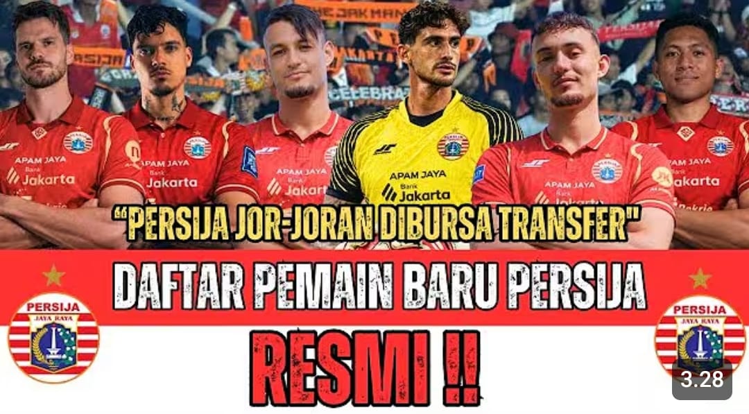 Transfer Persija Jakarta memanas. Striker Maroko, bek Brasil, hingga pemain Timnas direkrut demi target juara BRI Super League.