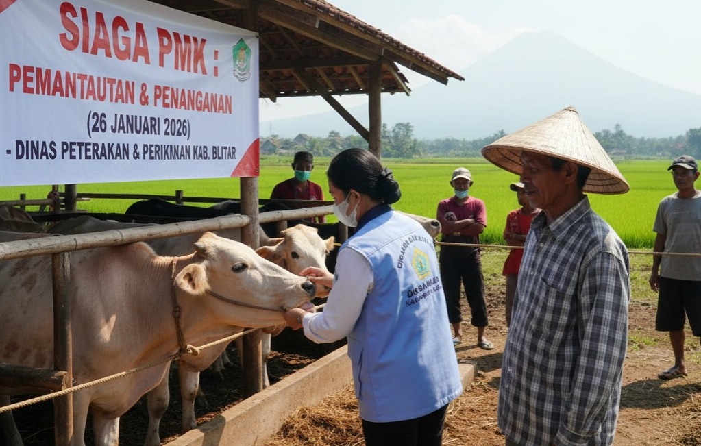 Serangan PMK Tembus 88 Kasus &lrm;72 Ekor Sapi Dinyatakan Sembuh