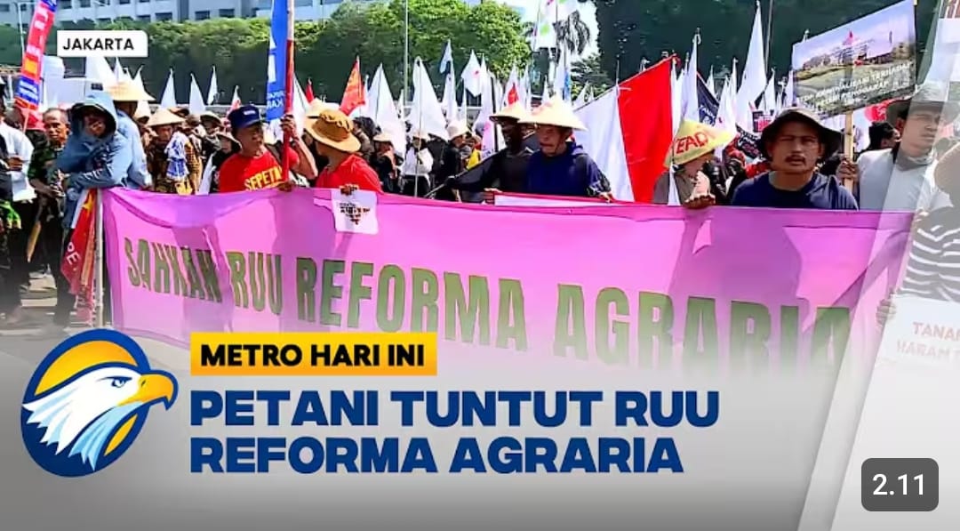 Hari Tani Nasional 2025 diwarnai aksi petani. KPA dan SPI desak Prabowo tuntaskan konflik agraria dan cabut UU Cipta Kerja.