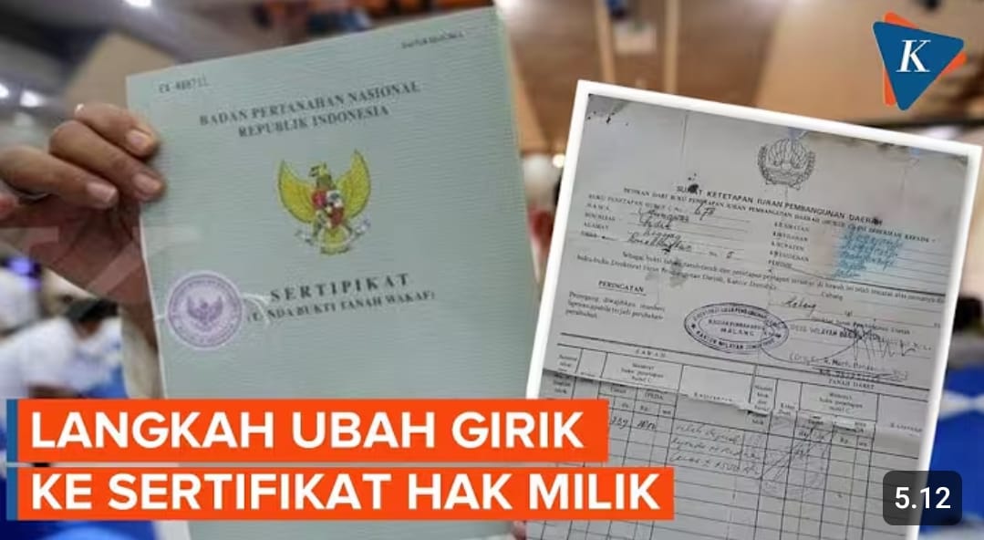 Girik tidak berlaku 2026 sesuai PP 18/2021. Ini penjelasan BPN dan langkah lengkap mengubah surat tanah lama menjadi SHM.