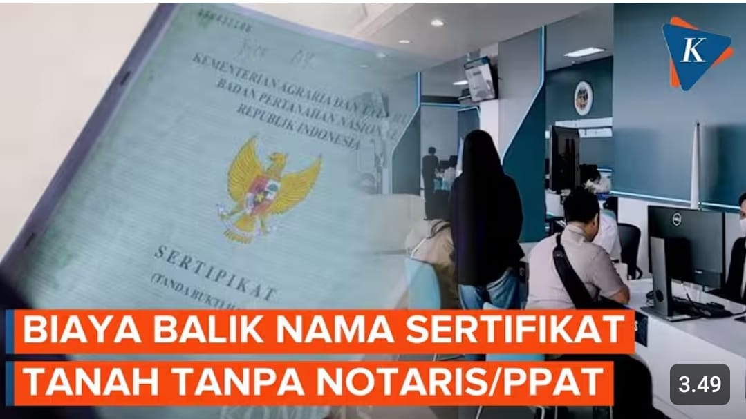 Balik nama sertifikat tanah tanpa notaris bisa diurus langsung ke BPN. Simak syarat, alur lengkap, dan biaya resminya di sini.