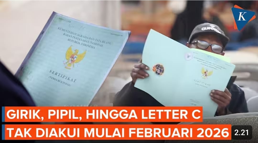 Surat tanah tidak berlaku 2026 sesuai PP 18/2021. Enam dokumen adat gugur, hanya tiga alas hak yang diakui negara.