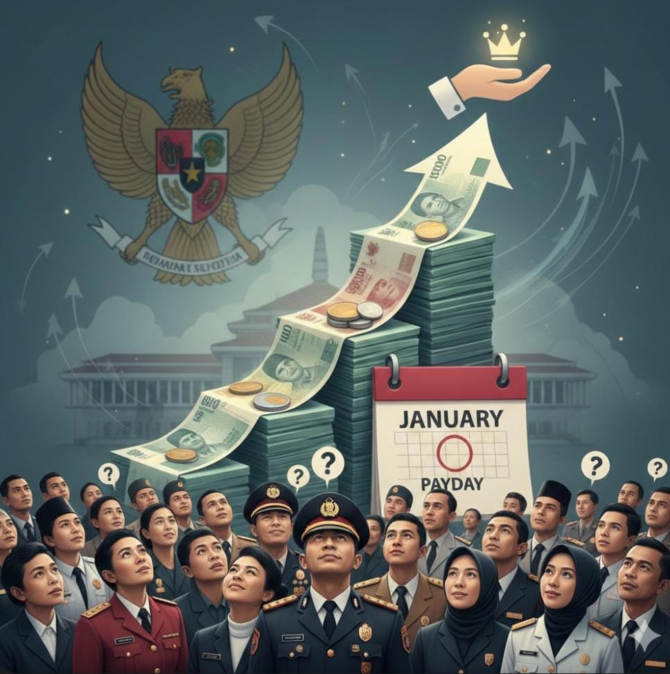 Kenaikan gaji pensiunan 2026 ramai jelang 1 Februari. TASPEN menegaskan gaji tetap cair, namun rapel dan kenaikan belum diputuskan.