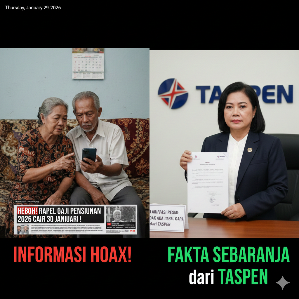 Heboh Kabar Rapel Gaji Pensiunan 2026 Cair 30 Januari, Benarkah? Ini Penjelasan Resmi Taspen dan Fakta Sebenarnya