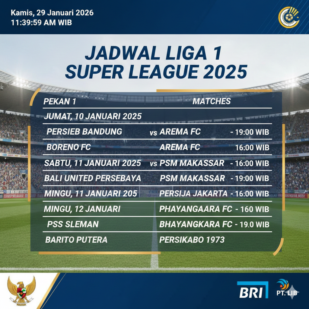 Jadwal liga 1