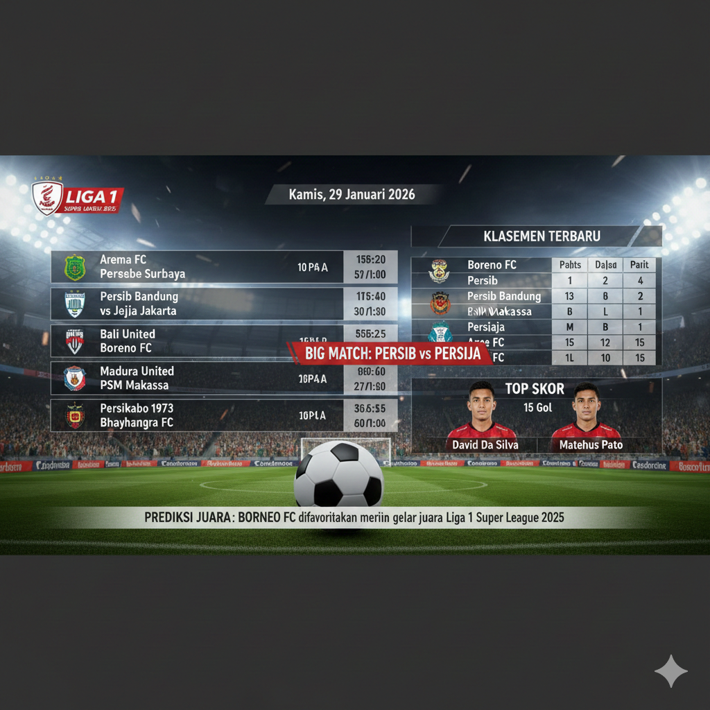Jadwal BRI Super League 2025&ndash;2026 pekan ke-19 resmi dirilis