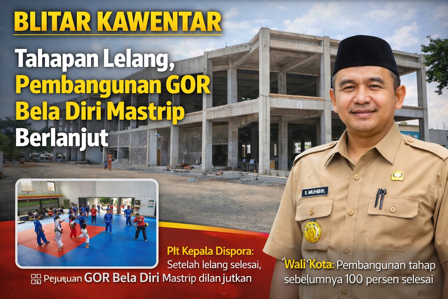 Pembangunan GOR Masuki Tahap Lelang Pemkot Siapkan Proses Pengembangan