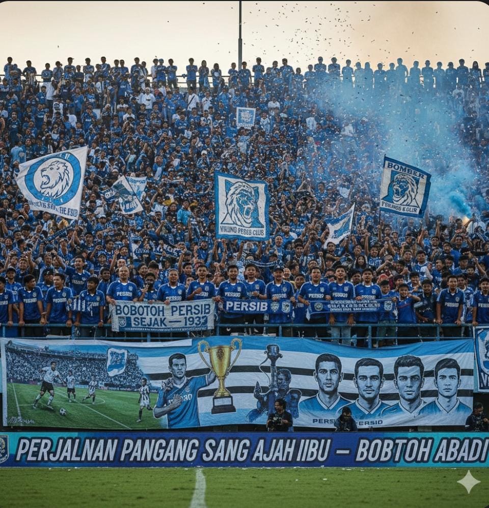 Sejarah Bobotoh Persib dari masa kolonial hingga kini. Dukungan setia suporter Persib Bandung yang tumbuh jadi terbesar di Indonesia.
