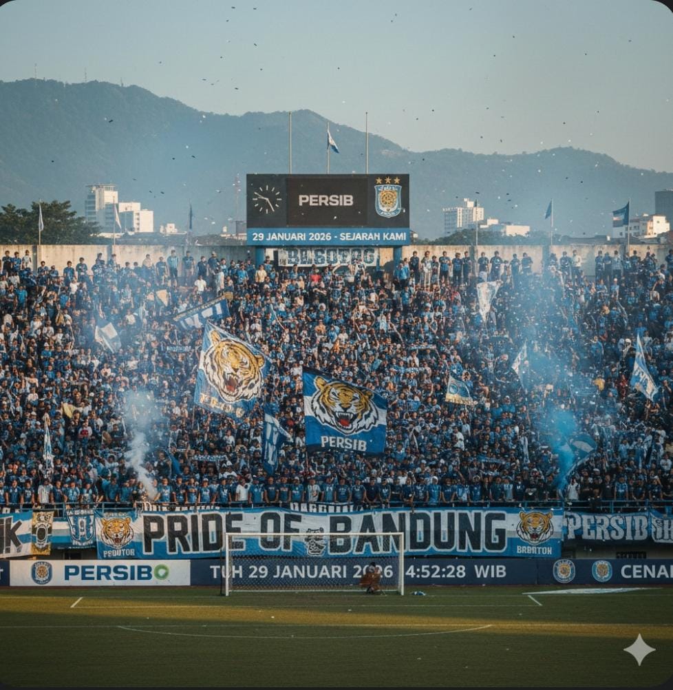 Sejarah Bobotoh Persib Bandung dari istilah Sunda hingga menjadi suporter paling fanatik dan berpengaruh di sepak bola Indonesia.