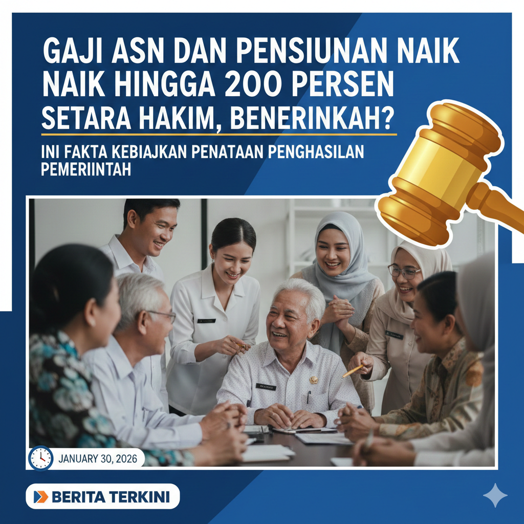 Gaji ASN dan Pensiunan Disebut Bisa Naik hingga 200 Persen