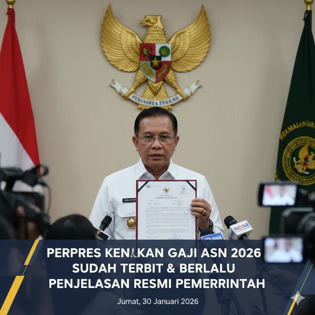 Perpres Kenaikan Gaji ASN 2026 Disebut Sudah Terbit dan Berlaku Tahun Ini