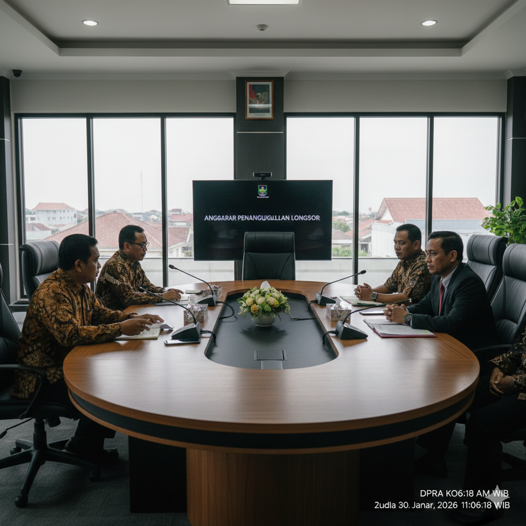 DPRD Kota Blitar terpaksa harus membahas kembali rencana penggunaan anggaran kecamatan sebesar Rp 800 juta untuk pembangunan penanggulangan longsor di Jalan C.R. Soekandar.