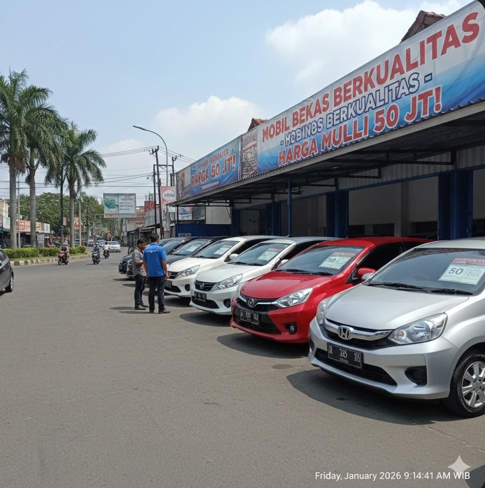 Mobil mewah harga murah digerebek di Bekasi. Mercy, Harrier, hingga Crown dijual mulai Rp40 jutaan, dokumen lengkap dan siap pakai.