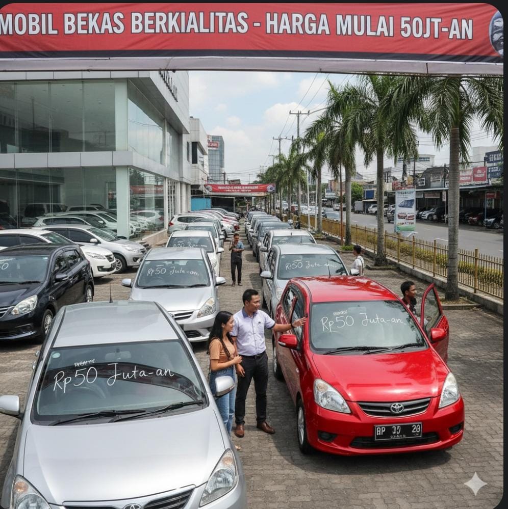 Mobil bekas di bawah harga pasar diobral akhir bulan. Dari Kijang Rp28 juta hingga BMW dan Innova, cek unit transparan di Tangerang.