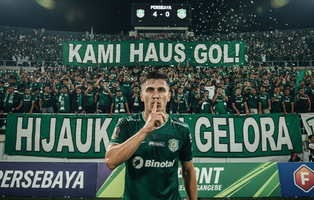 Hasil pertandingan Persebaya vs Persijap: Menang telak 4-0! Uston Nawawi tak terkalahkan, hingga rumor panas Craig Goodwin gabung Persebaya.