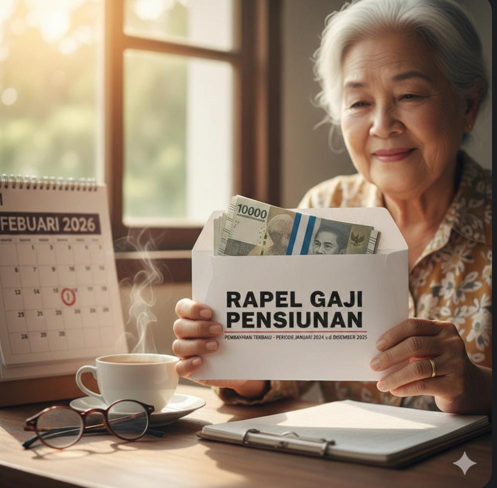 Viral rapel gaji pensiunan ASN TNI Polri diklaim cair. TASPEN Kediri menegaskan belum ada keputusan resmi Pemerintah soal rapel.