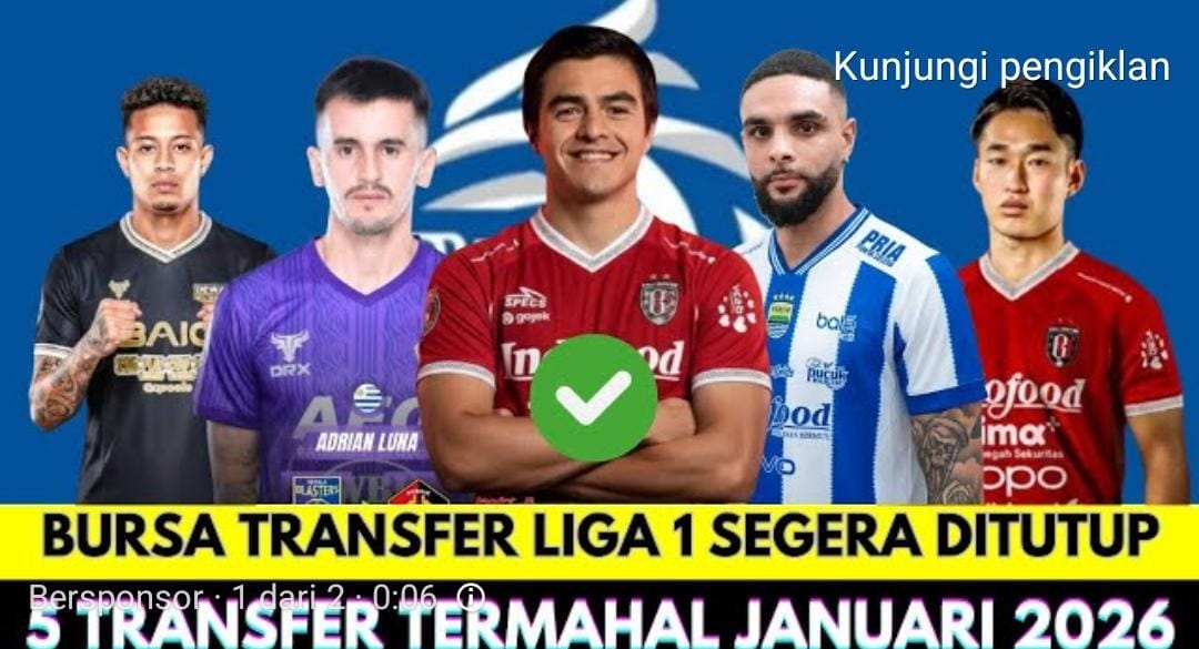 Daftar 5 pemain termahal Liga 1 Januari 2026 resmi bergabung. Dari Layvin Kurzawa hingga bintang Jepang Bali United.