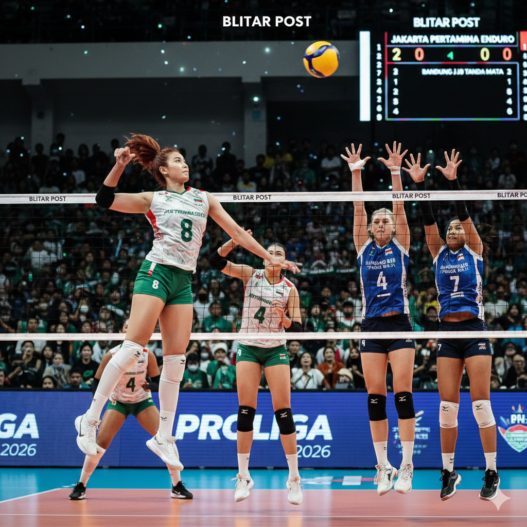 Hasil Proliga 2026 Putri: Duet Maut Megawati Hangestri&ndash;Salas Bikin Bandung BJB Tanda Mata Tersungkur 0-3